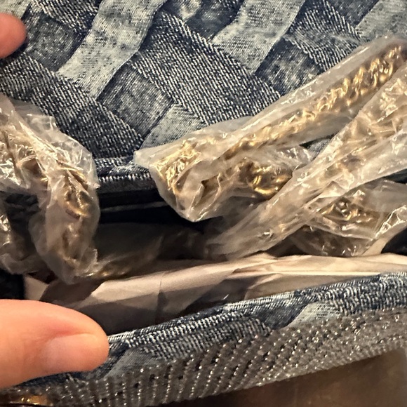 Kurt Geiger Mini Kensington Denim Crossbody - Picture 5 of 5